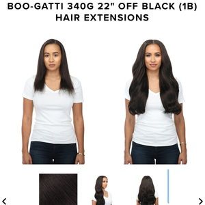Bellami Boo-gatti 340 grams 22 inches in the color off black (1B)